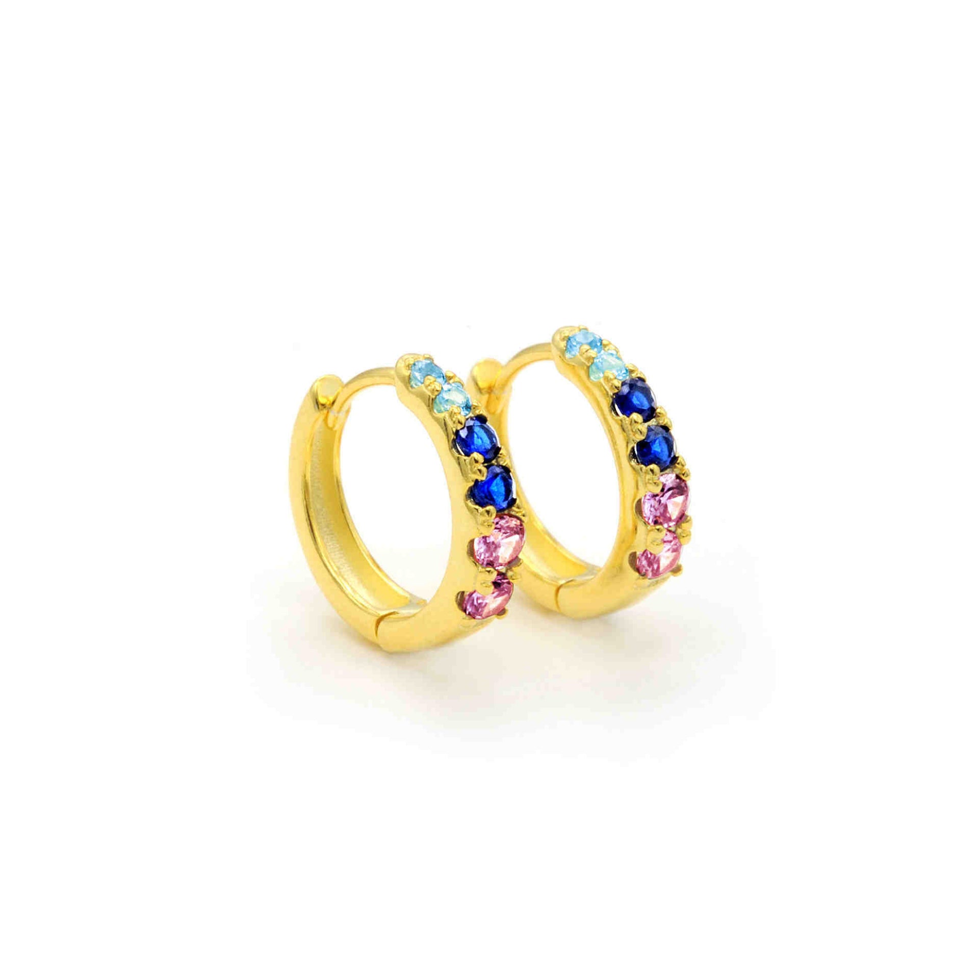 Dalila Rainbow Gold single earring