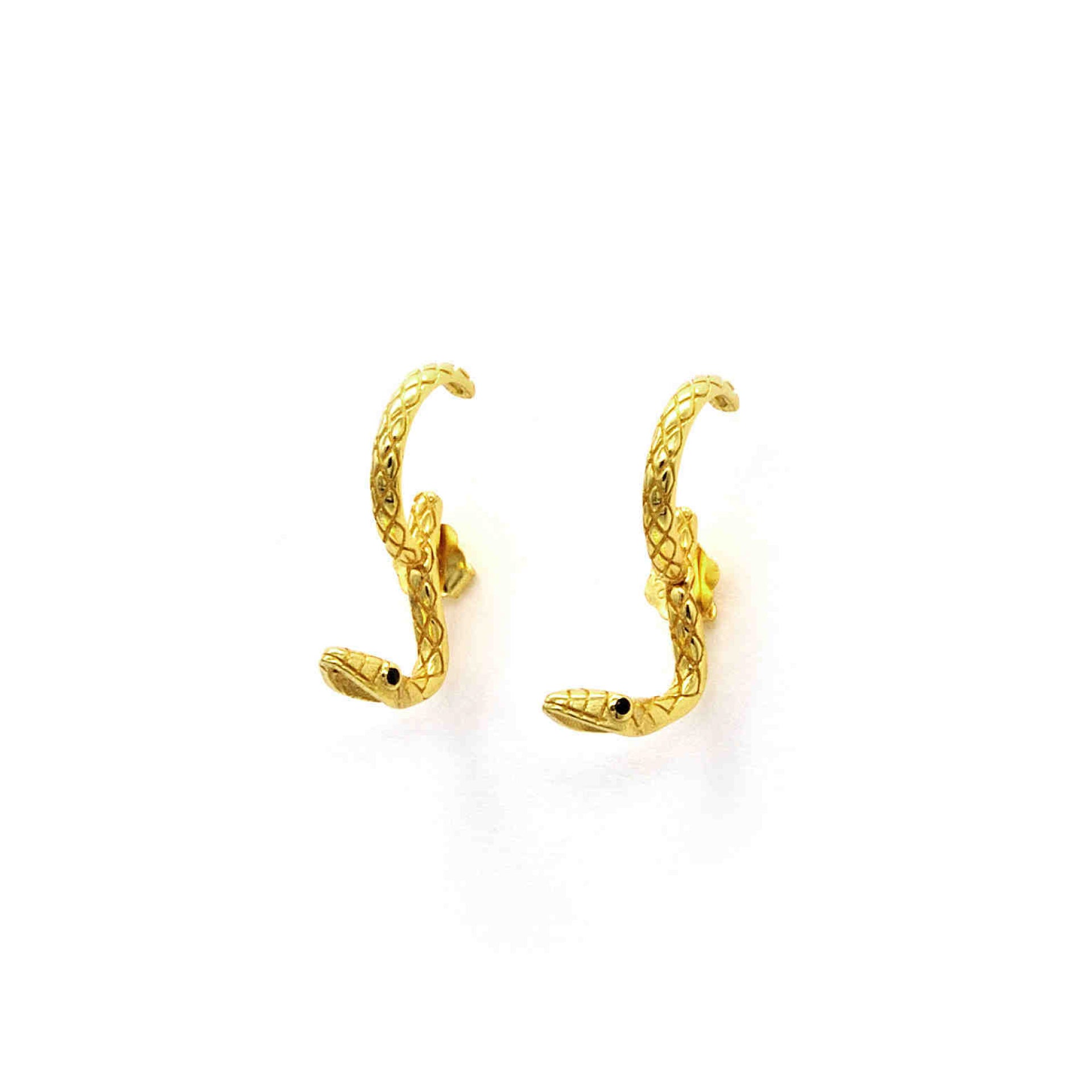 Coppia Orecchini Snake Gold