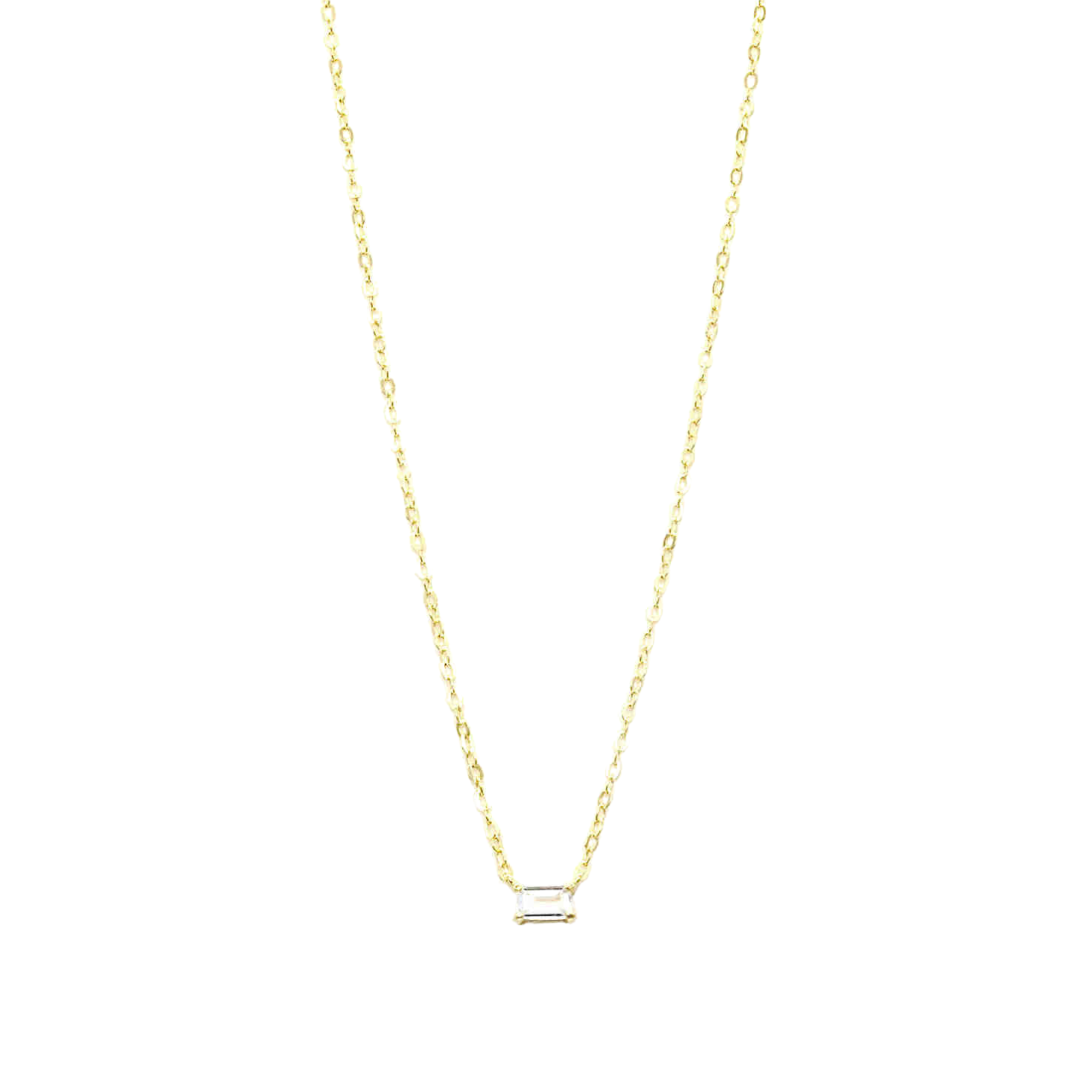 Collana Elettra con Taglio Baguette Gold