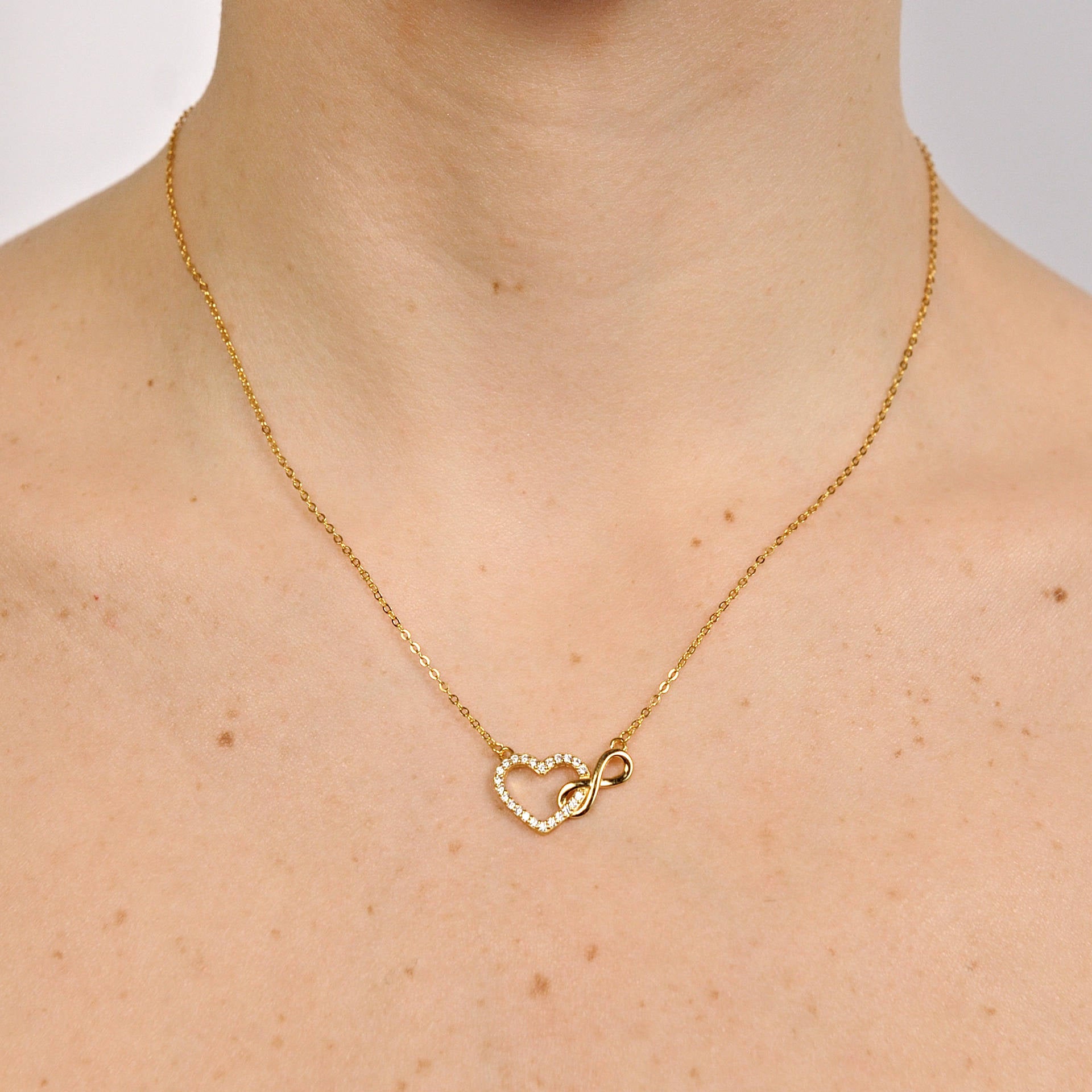 Infinity Love Gold Necklace