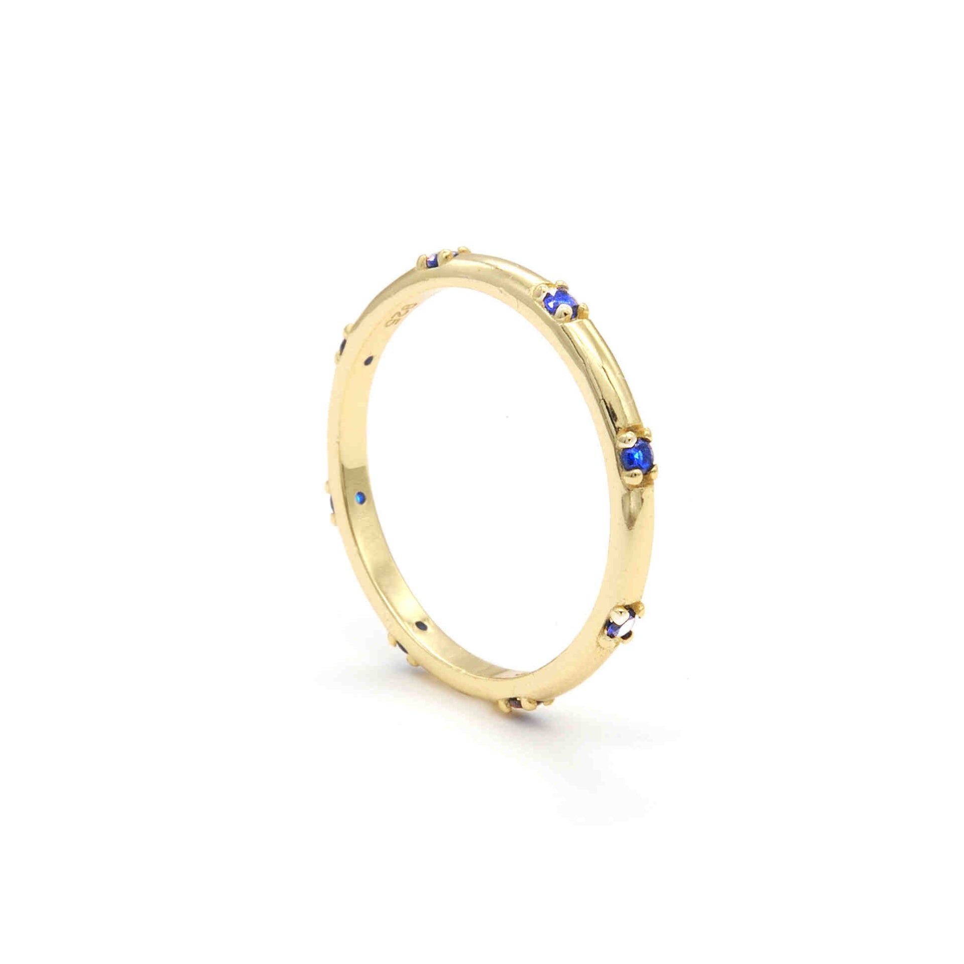 Elide Colorful Shine Slim Ring