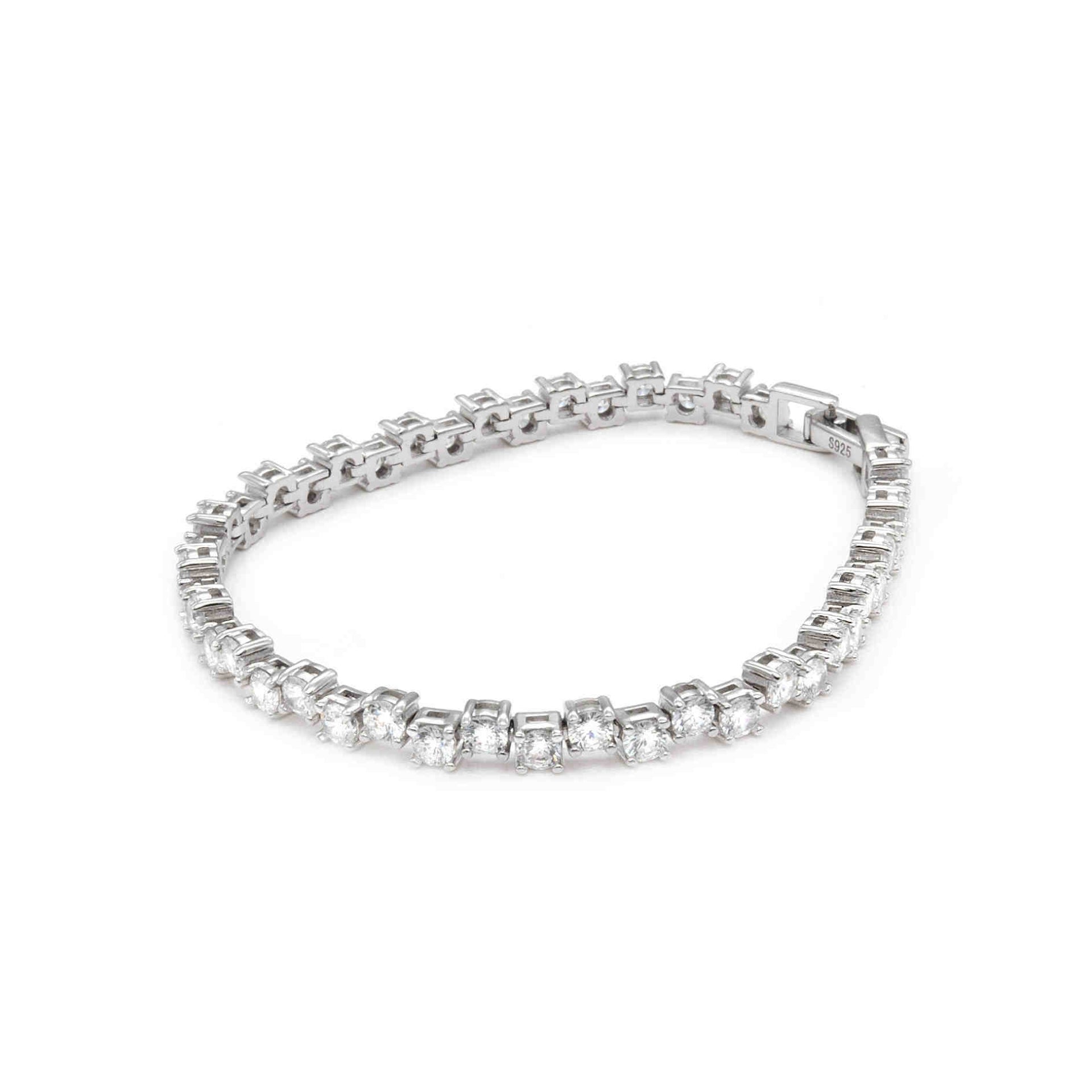 Bracciale Tennis Scomposto Silver