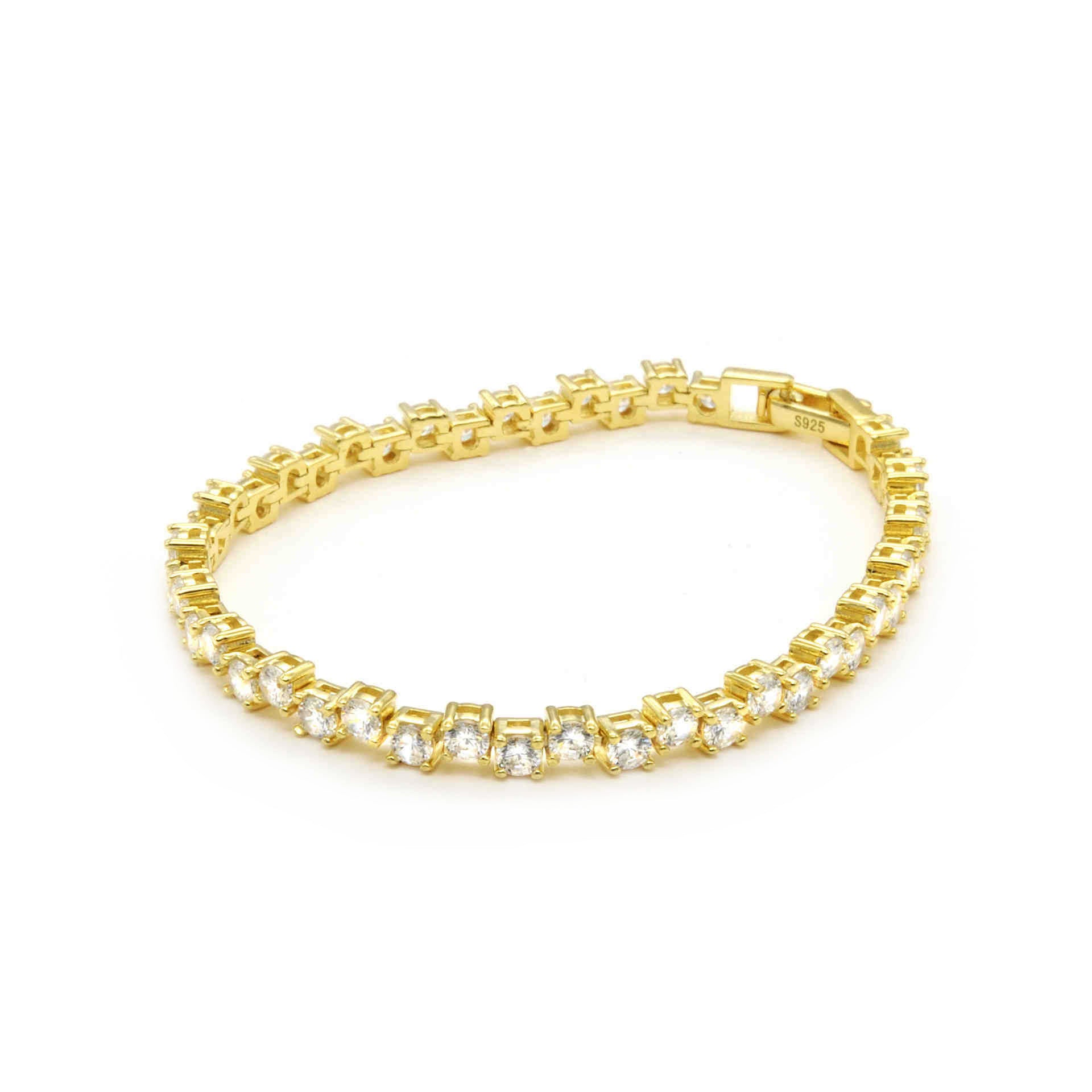 Gold Split Tennis Bracelet