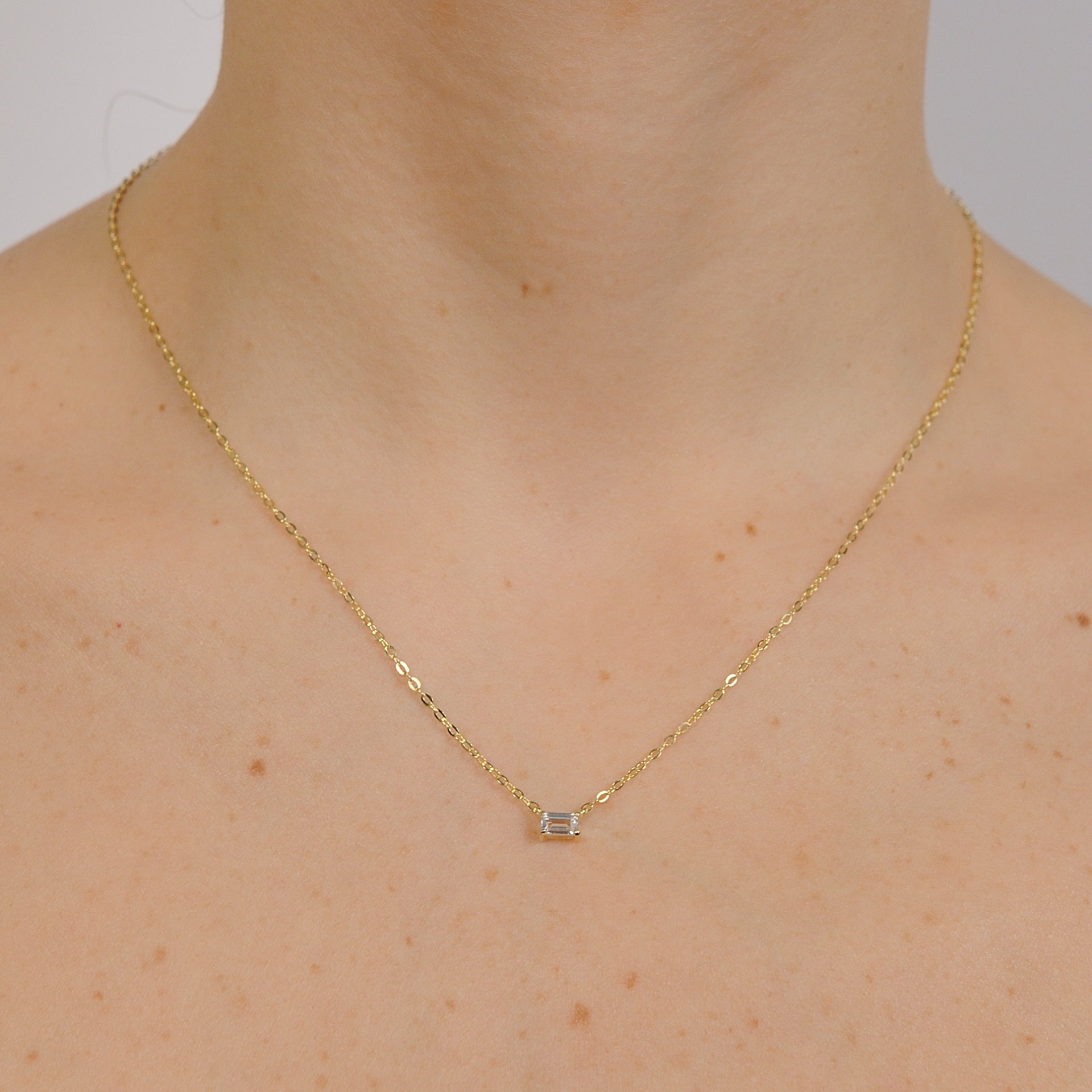 Collana Elettra con Taglio Baguette Gold