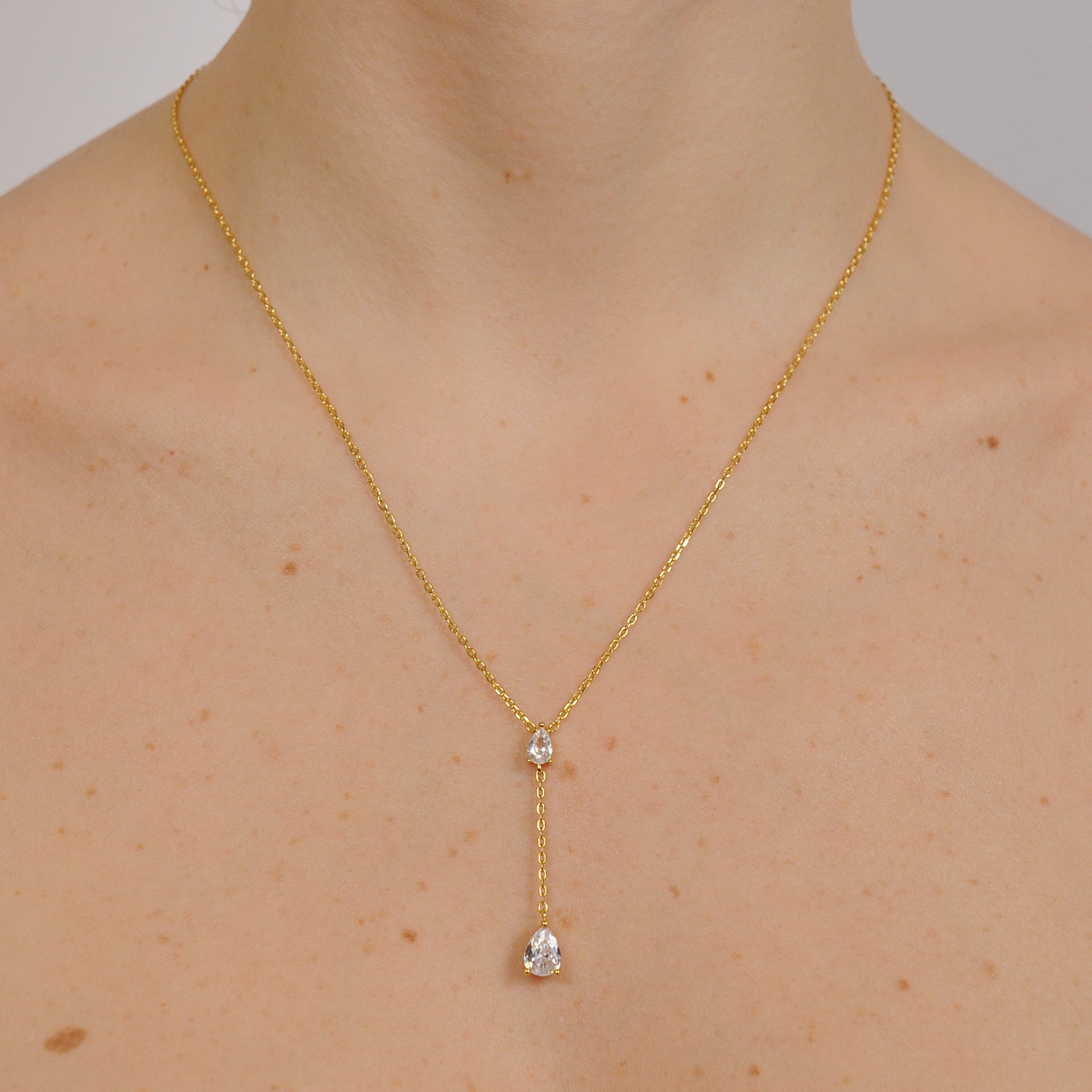 Collana Dafne Double Zircon