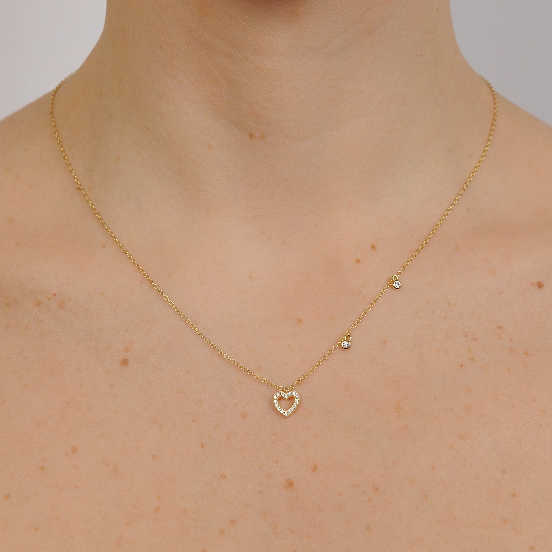 Collana Endless Cuore Forato Gold