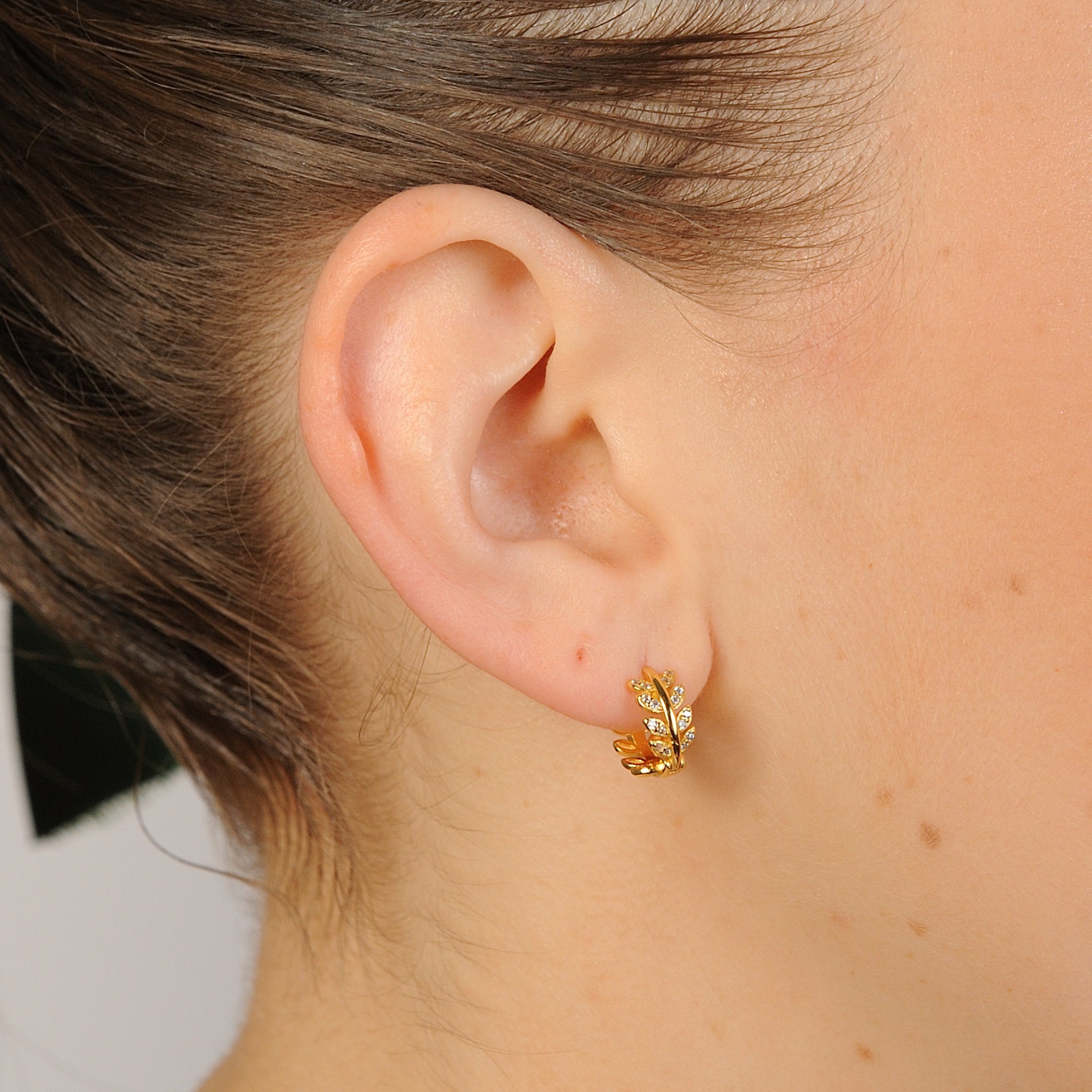 Gold Leaf Single Earring