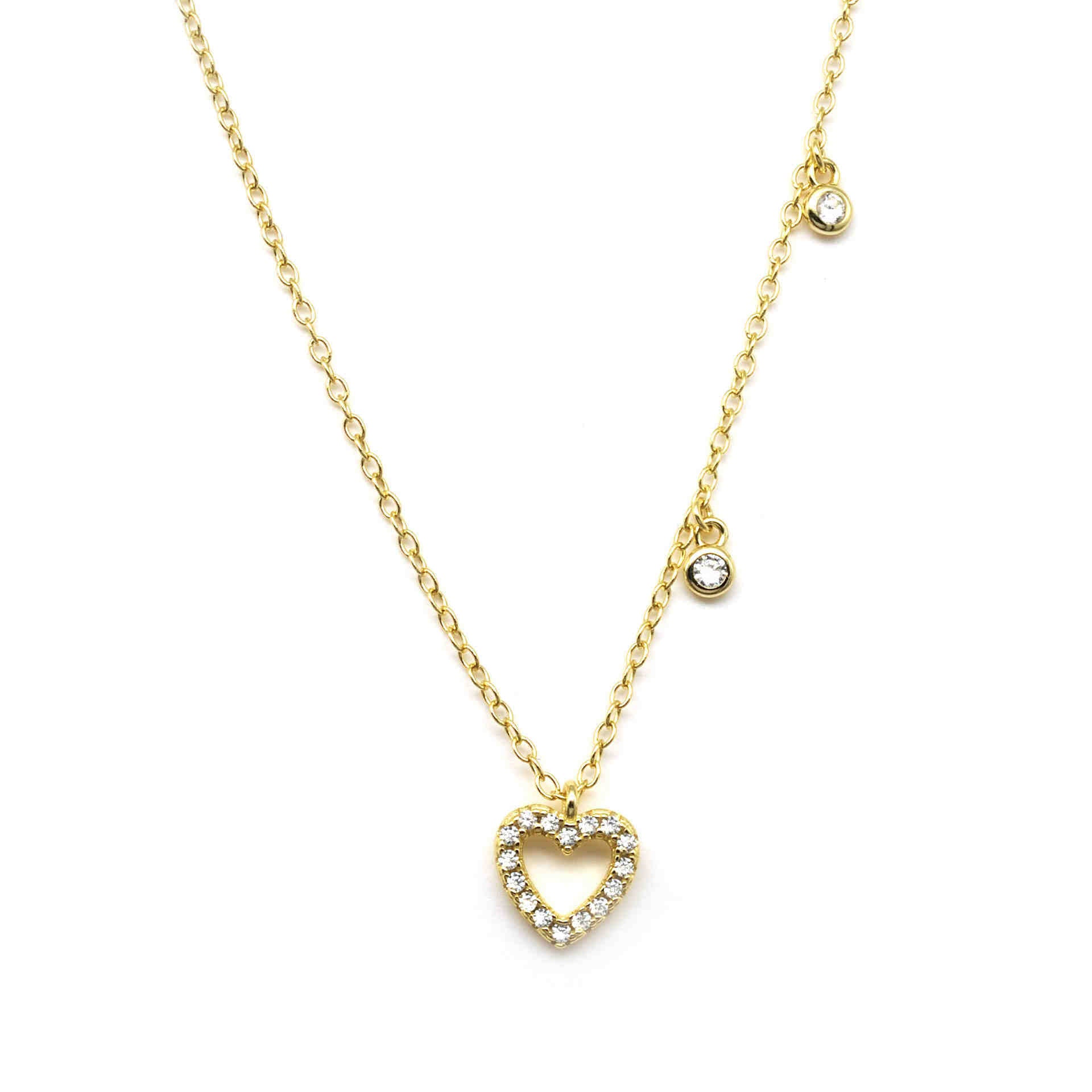 Collana Endless Cuore Forato Gold