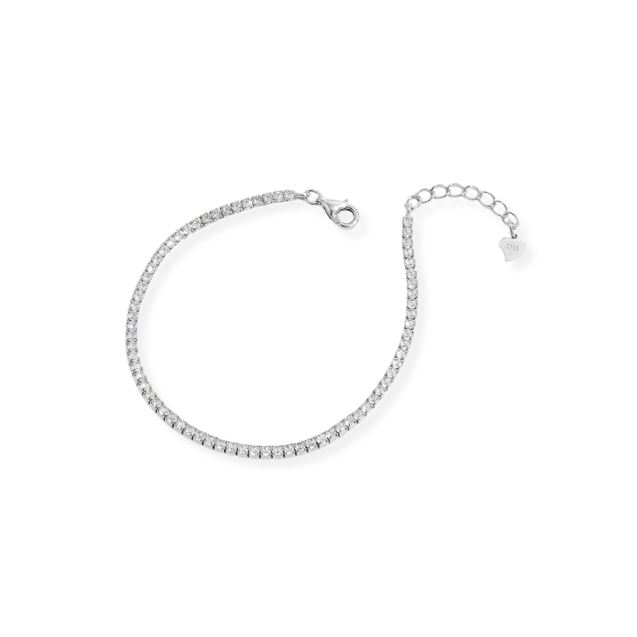 Bracciale Lara Tennis Slim Silver