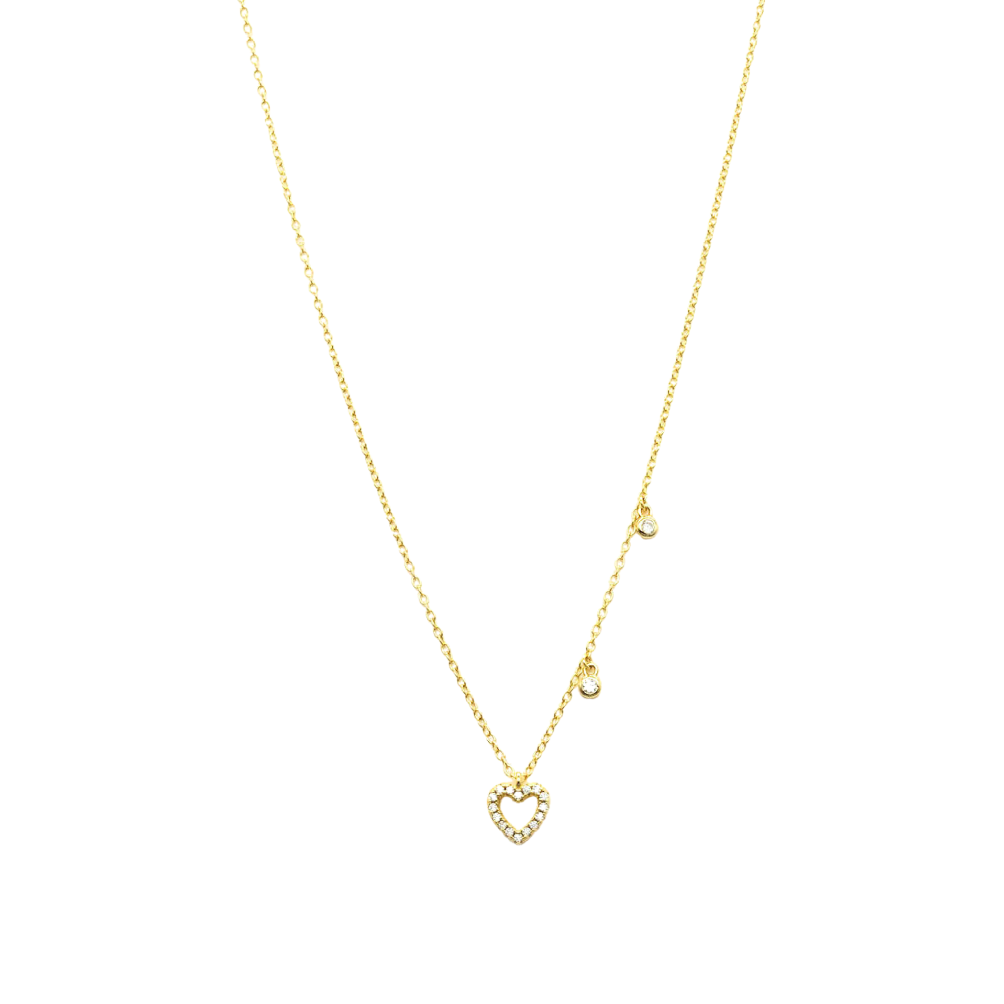 Collana Endless Cuore Forato Gold